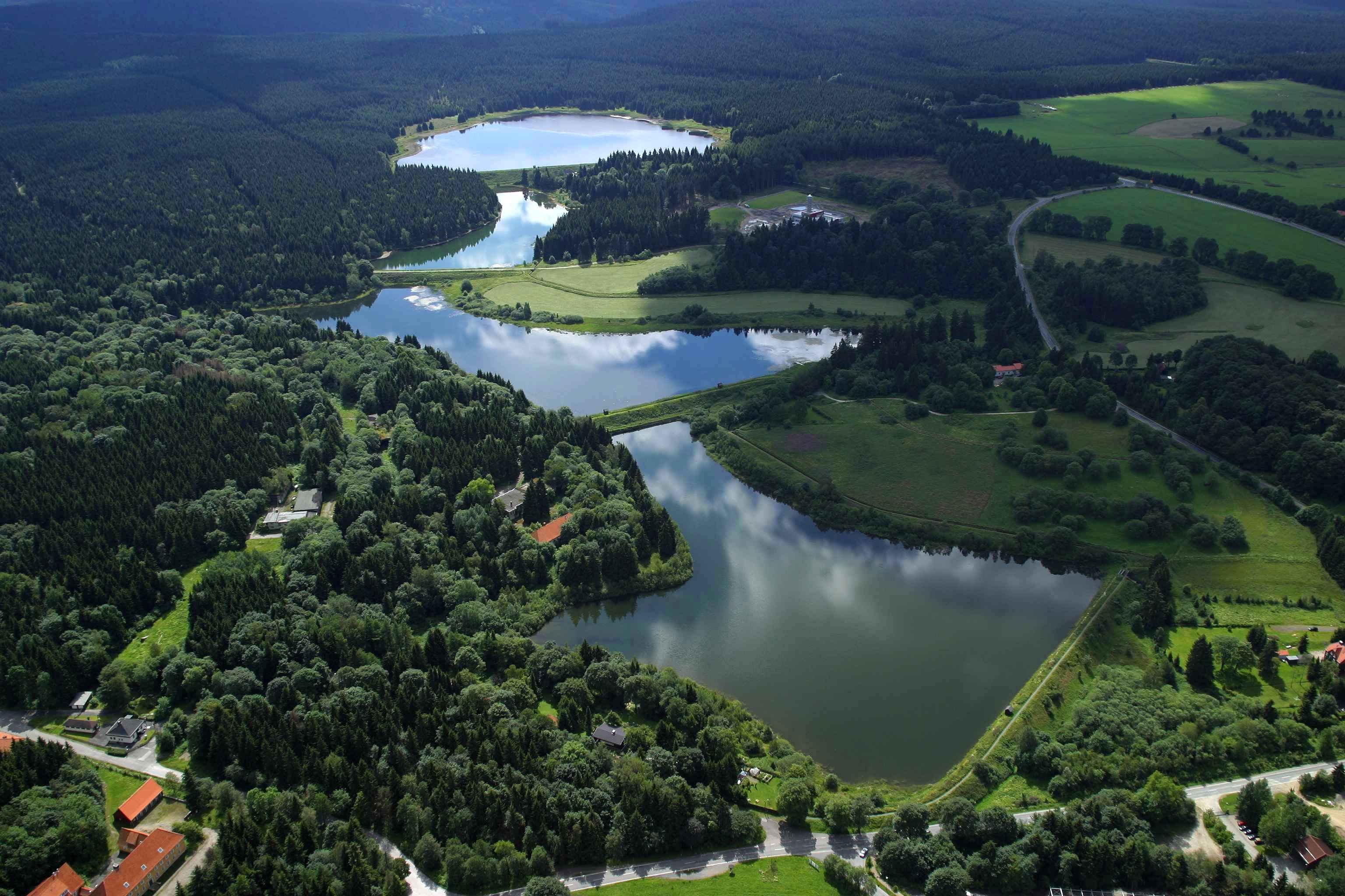 Top-Trails-Harzer-Hexen-Stieg-Ausblick auf Teichkaskade