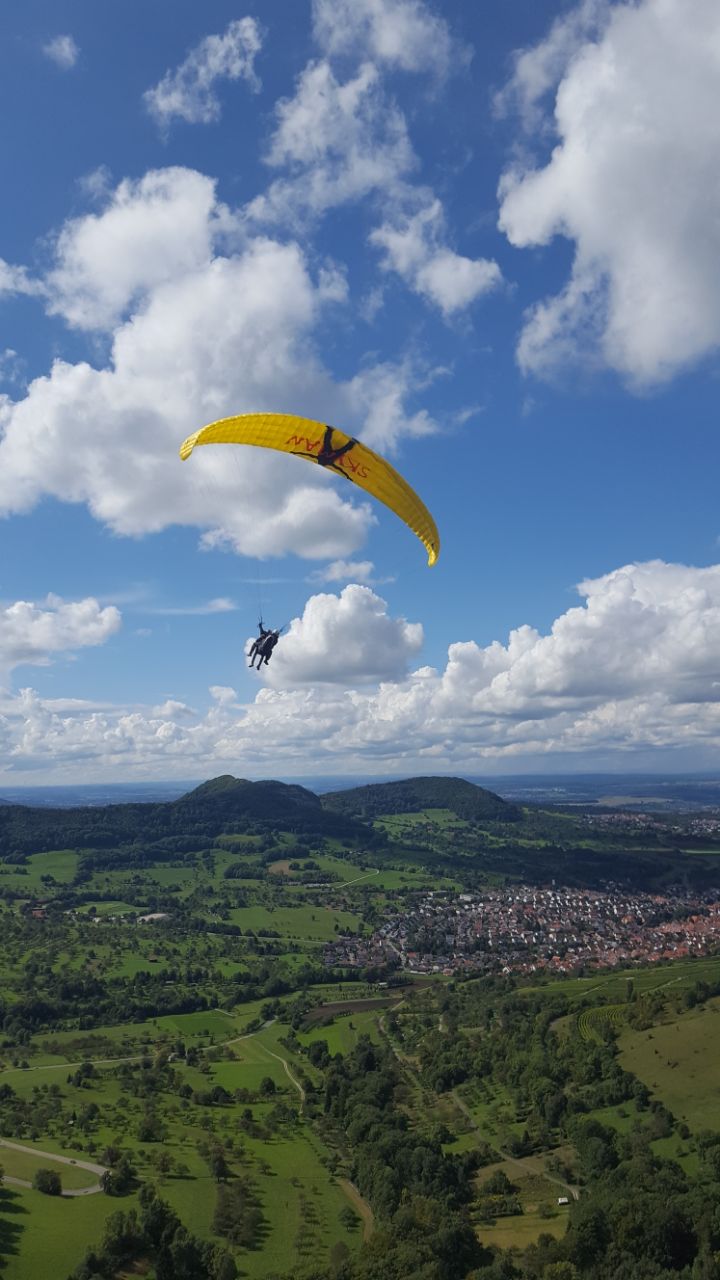 Top-Trails-Albsteig-Gleitschirm